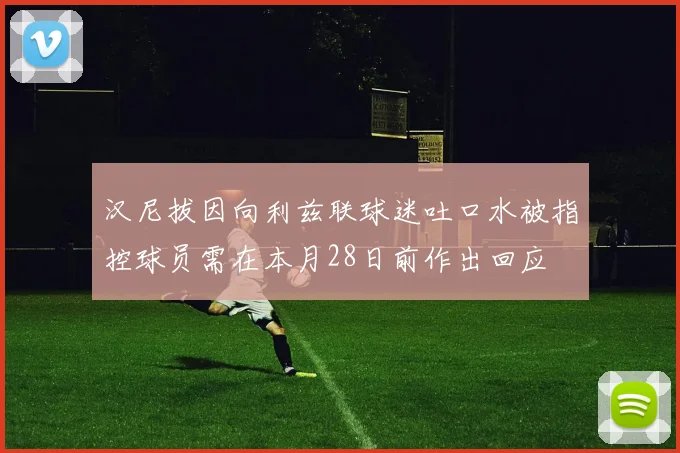 汉尼拔因向利兹联球迷吐口水被指控球员需在本月28日前作出回应